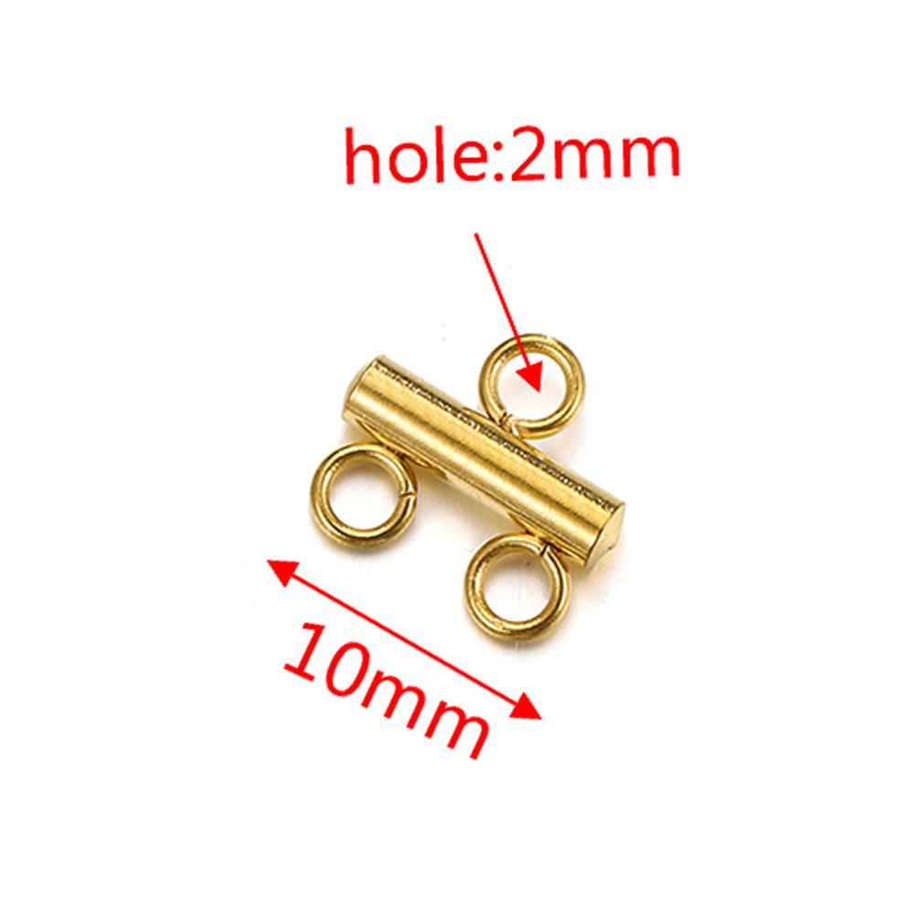 20pcs Stainless Steel Necklace Bracelet Layer Clasps Pendant Bail Connect Tassel DIY Connectors Jewelry Making Earrings Supplies