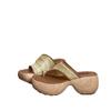 Fashion Platform Cross Strappy Slippers Wood Hole Comfotable Fashion Summer Round Toe Daily Outside Shoes For Women Height Increasing