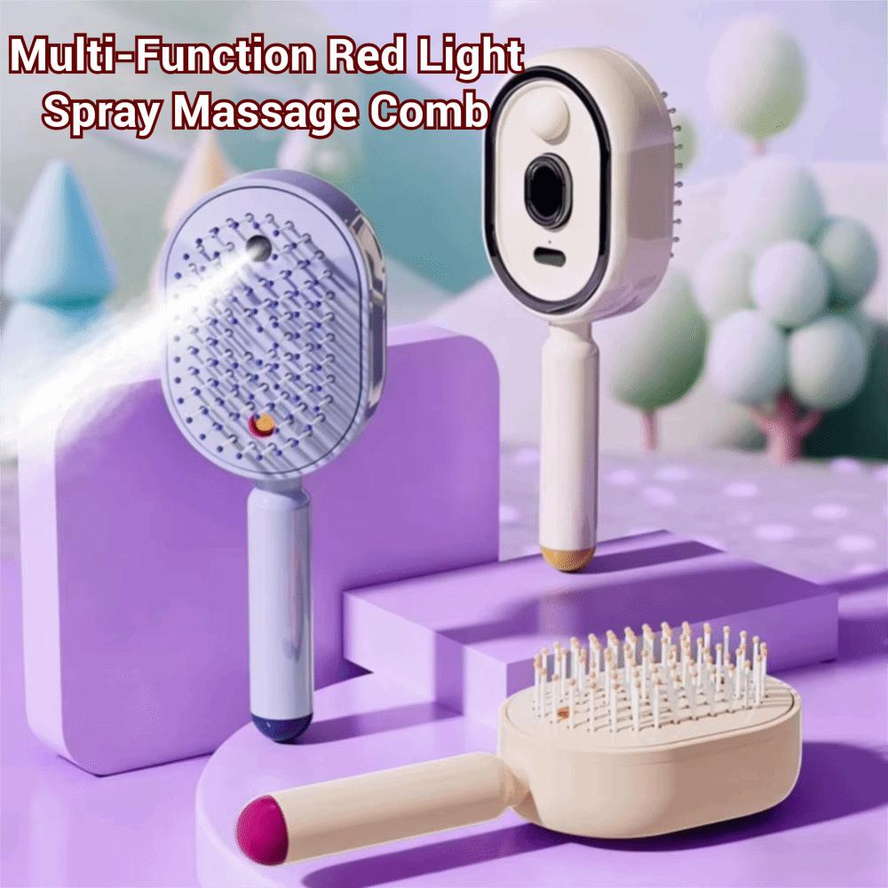 Anti-Frizz Large Tank Electric Spray Hair Brush Hair Care 2-In-1 Misting Hair Brush  Household