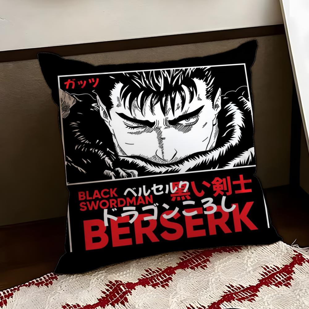 Cool BBerserkS Cushion Cover Reversible Soft Durable Pillow Cover Home  Car MultiScene Use for Daily Comfort
