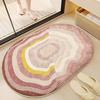 WTEMPO Bathroom Floor Mat Bathroom Entrance Thickened Foot Mat Anti Slip