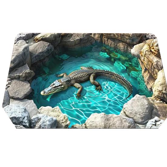 3D Ковер с оптической иллюзией, напольный коврик с реалистичным рисунком ямы, тест и игра