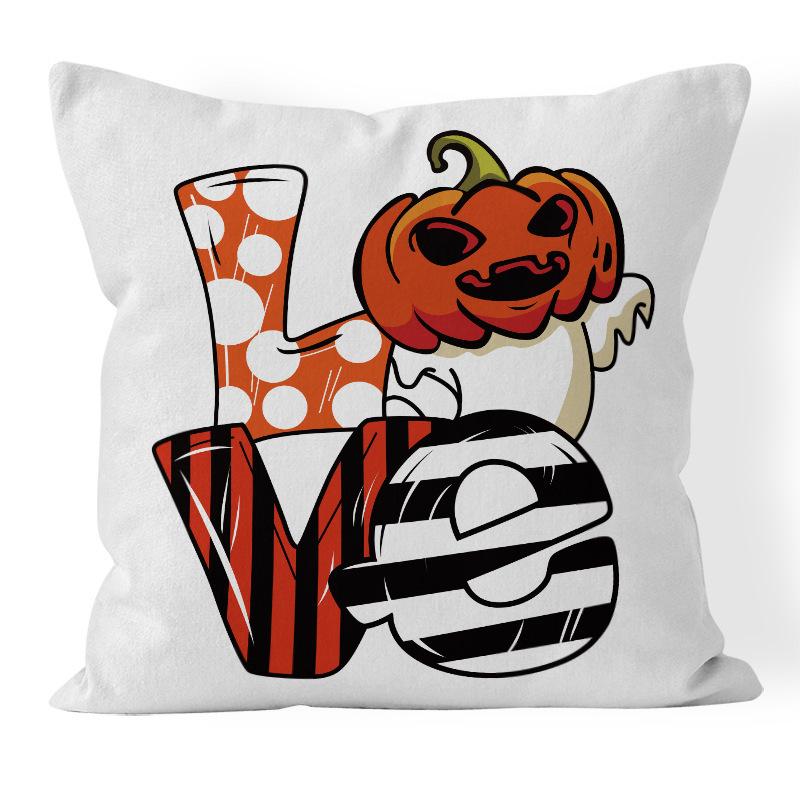Чехол для подушки на Хэллоуин 45x45, наволочка с тыквой, ведьмой, автомобилем, диванные подушки с принтом, декоративная наволочка, домашний декор, наволочка