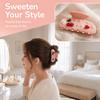 Rhinestone Decor Fruit Hair Claw Clips Floral Decor Shark Hair Clips Cute Hair Jaw Clips  For Girls