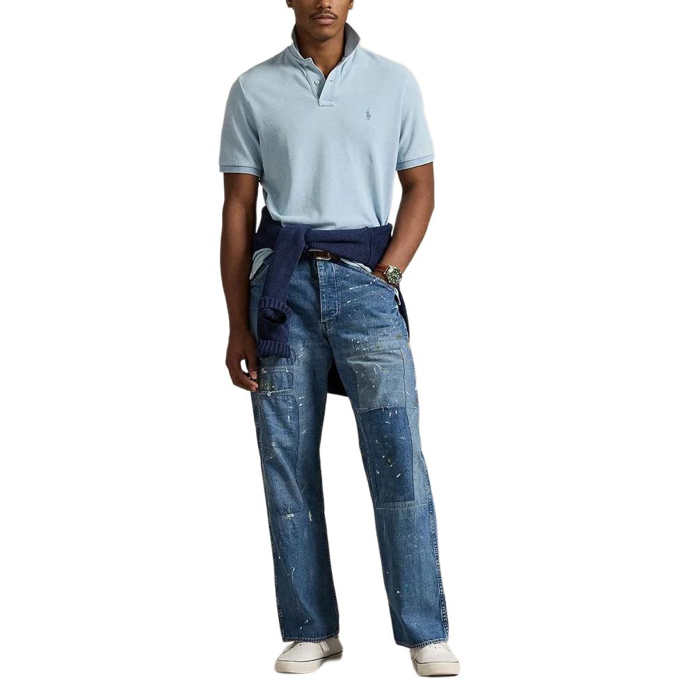 Polo Ralph Lauren SS26 Классическая футболка-поло с коротким рукавом и вышивкой Пони Дышащая сетка Мужские топы MNPOKNI1N823934-400
