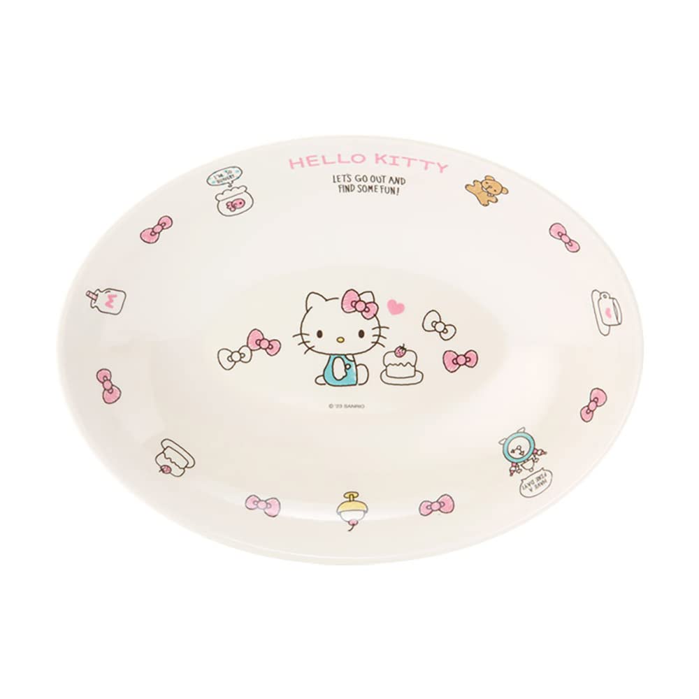 Тарелка для пасты карри из меламина Sanrio Hello Kitty 836508 &
