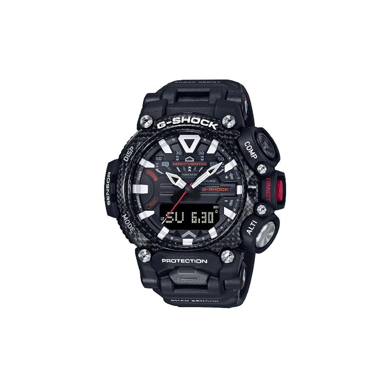 Casio G-SHOCK Серия Master of G Aerospace Водонепроницаемость 200 м Кварцевый механизм Ремешок из смолы Японские и корейские часы Мужские;s Часы Черные GR-B200-1AER
