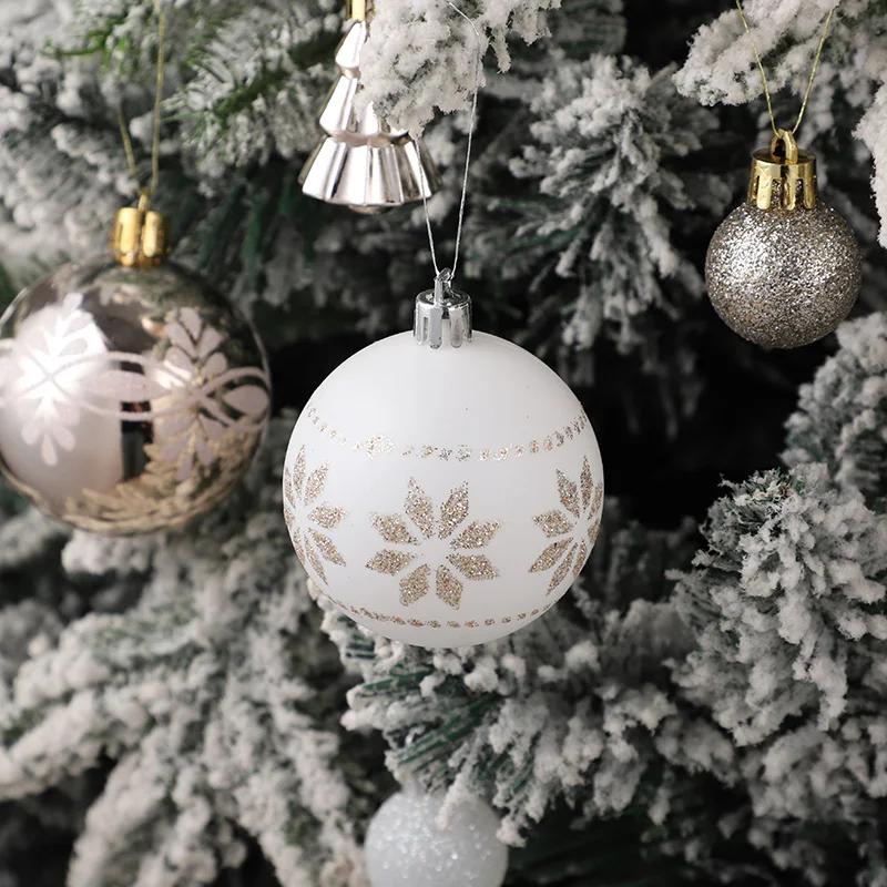 42 шт. 6 см Рождественский шар Шампань Рождественская елка Подвесные подвески Украшения Рождественское украшение для дома 2026 Подарки для новогодней вечеринки