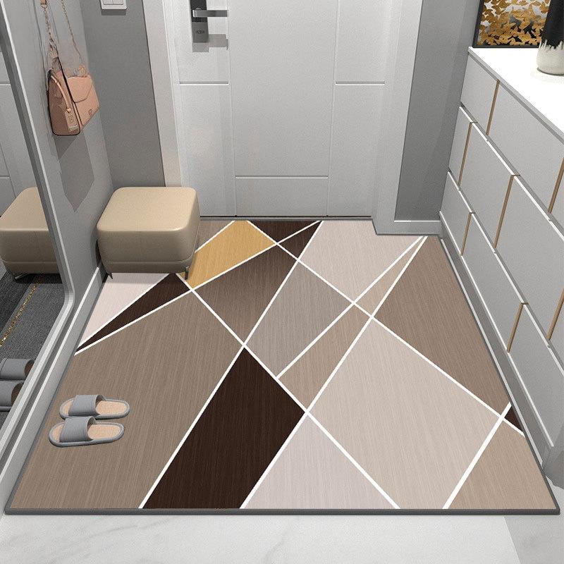 Современный ковер для входа, утолщенный, моющийся, ковер для гостиной, спальни, напольный коврик, коврик для ног