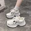 Женские кроссовки на массивной подошве, новая весенняя женская обувь, универсальные взрывные белые кроссовки, повседневные женские кроссовки 2025