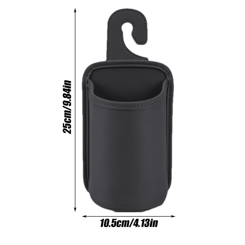 Подстаканники для автомобильного сиденья PU Задний карман для хранения стаканов Ударопрочный Защищенный от проливания Многофункциональный Автомобильный органайзер Для зонта Телефона