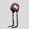 Autumn and Winter Fashionable Knitted Hat for Women Sweet and Warm Hat with Straps Yarn Pullover Hat