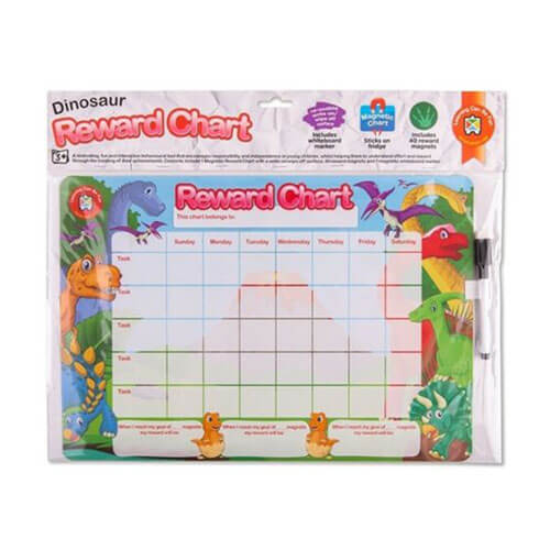 Обучение может быть веселым Магнитная таблица наград (Динозавр)