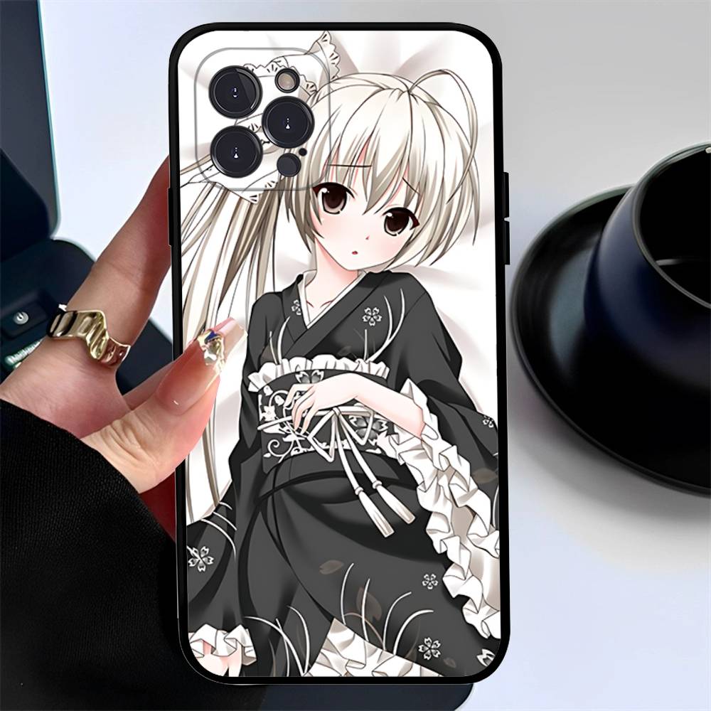 Yosuga No Sora Cartoon Phone Case Silicone Soft For Iphone 16 15 14 13 12 11 Pro Mini XS MAX Plus X Cover