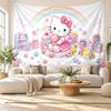 Hello Kitty Wall Tapestry Home Decor Hanging Cloth Art Background Tapestry for Bedroom