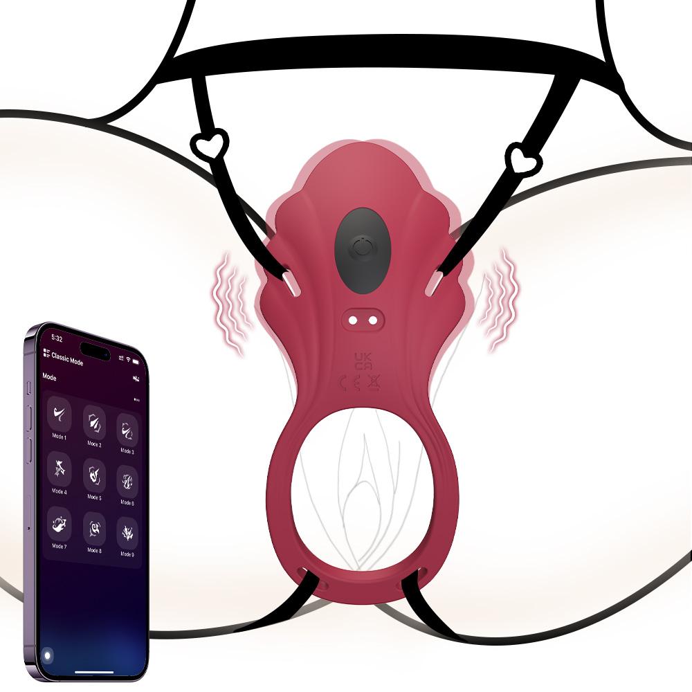 Вибратор с управлением через приложение для женщин Вибрирующее кольцо на пенис Стимулятор клитора Женские носимые трусики Секс-игрушка для пары Сексуальное удовольствие