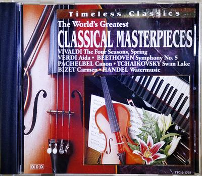 CD РАЗНЫЕ ИСПОЛНИТЕЛИ - Величайшие классические мастера мира TTC21707 Не на лейбле 1995 Канада Классика Б/у