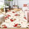 1Pc Christmas Candy Canes Rug Office Carpet Indoor Outdoor Doormat Nonslip Soft And Comfortable Living Room Christmas Halloween Gift D9186
