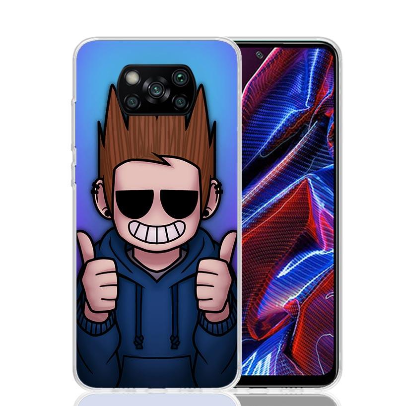 Аниме Мультфильм Eddsworld Чехол для Телефона Для Xiaomi Poco F7 Ultra X7 X6 Pro X5 Redmi 15 15C 13 13C 12 12C 10 10A 10C 9 9A 9C 9T Корпус