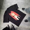 Тысячи сирот! Американский Тяжелый Прямой Впрыск! Jienie Супер Крутой Уличный Тренд Универсальная Футболка с Коротким Рукавом Свободная