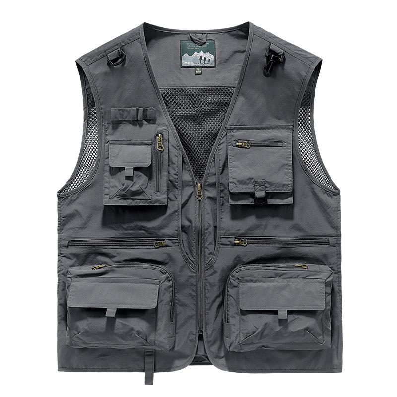 Men's Summer Multi-Pocket Photography & Fishing Vest for Outdoor Hiking
