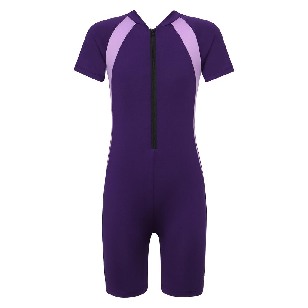 Гидрокостюм, короткий купальник, детский эластичный костюм для дайвинга для девочек, купальник, комбинезон для серфинга, рашгард