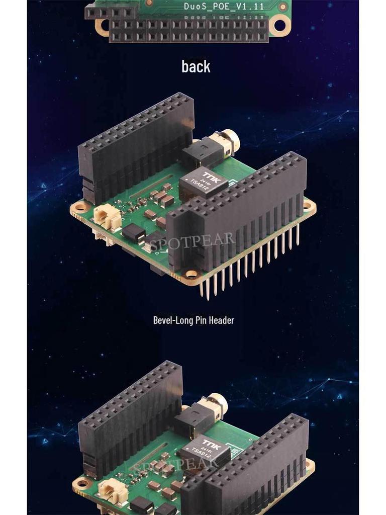 Milk-V Duo S PoE Expansion Board with MIPI DSI Display, Audio Output, and Microphone Input