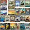 Classic Titanic Travel Boat Metal Tin Signs New Zealand Europe Hongkong Vintage Plaque Pub Bar Club Home Decor Wall Poster YJ024