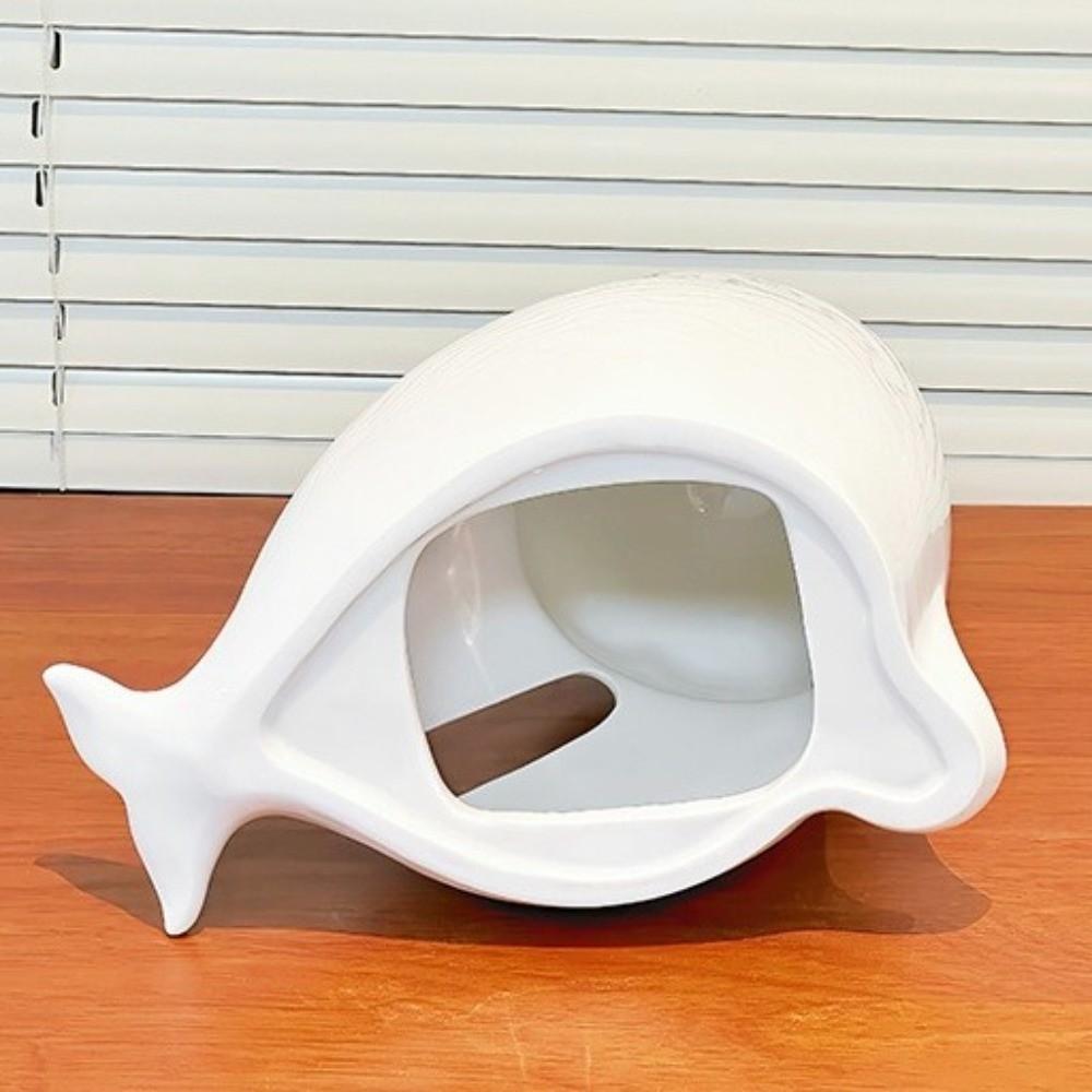 Stylish Large Capacity Seal lion Napkin Holder Smooth Exquisite Napkin Storage Box Cute Cartoon Ceramic Tissue Box Bedside