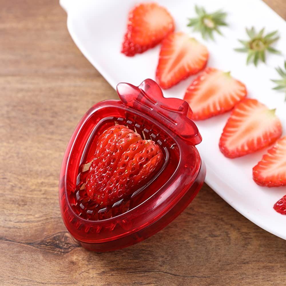 Stainless Steel Blade Strawberry Slicer Section Slicer Easy-Slice Design Fruit Slicer Set Mini Sharp Kitchen Cutter Gadgets