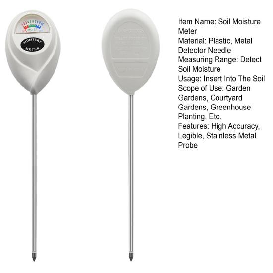 Измеритель влажности почвы, высокая точность, разборчивость, без батареи, простота в эксплуатации, металлический зонд из нержавеющей стали, измеритель влажности для растений, вода