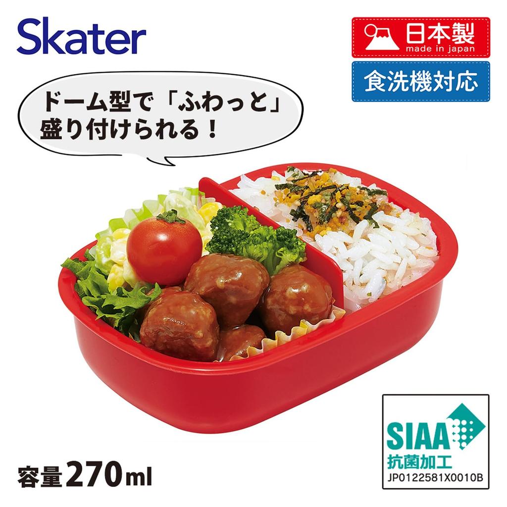 Skater Small Lunch Single Perfect for Filling Made in Disney Mickey Friends Balloon QAF1AG68950 Kids' Box, Tier, 270ml, Dome-Shaped, Kids' Lunches,