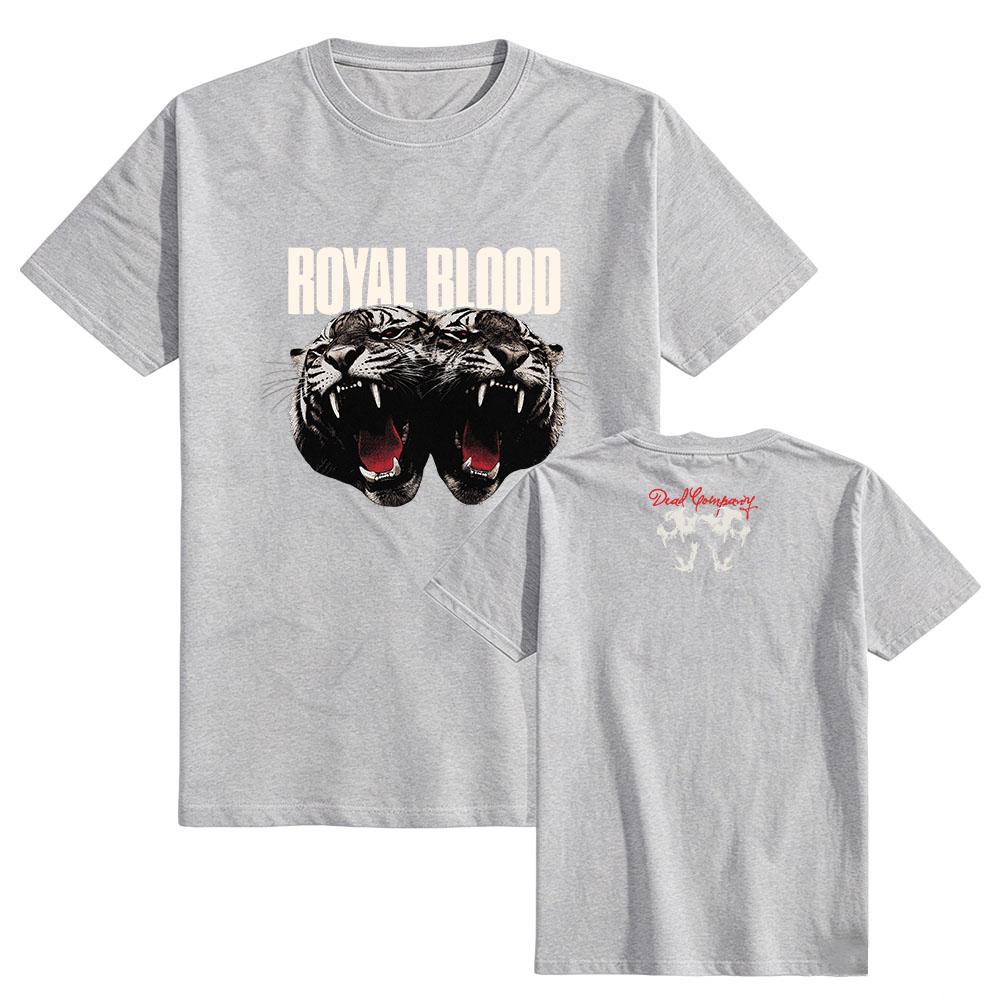 DEAD COMPANY ROYAL BLOOD T-shirt Summer Short Sleeve Cotton Unisex Streetwear Design Tiger Graphic Print Merch Men Women Tshirts