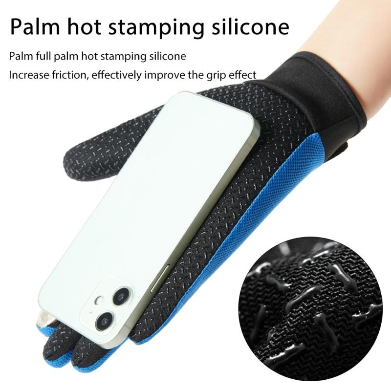Mesh Fishing Gloves Full Finger Summer Men Women's Fishing Gloves Long Mtb Touchscreen Breathable Fishing Accessories