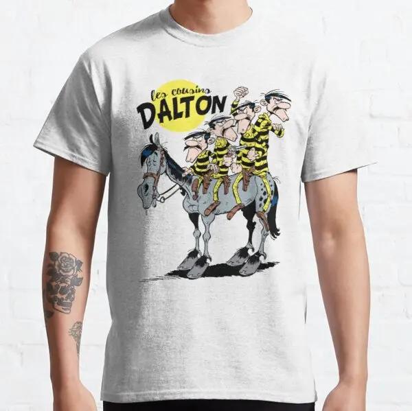 Lucky Luke Cartoon Daltons Tshirt Retro T Shirt Grunge Clothing Harajuku Anime Shirt Ropa Hombre Roupas Masculinas Camisetas