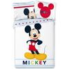 MICKEY Microfiber Duvet Set 140x200 Cm + Pillowcase 63x63 Cm - White &; Multicolored