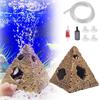 1Set Egyptian Pyramids Stone Cave Ornament Fish Tank Aquarium Decoration Shrimp Fish Habitat Aquarium Air Pumps Accessories