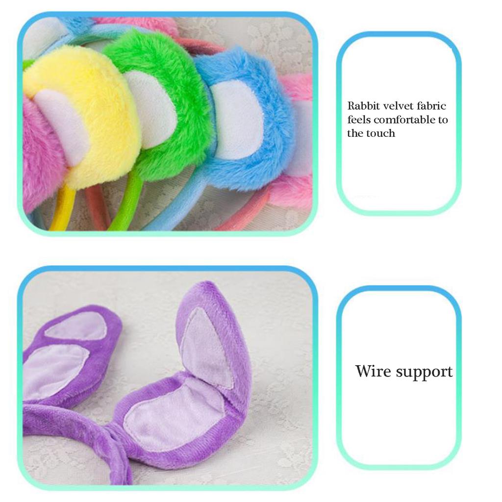 Lovely Plush Bear Ear Headband for Women Girl Birthday Party Gathering Headpiece School Event Accessory Stage Hairhoop