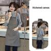 Stain-Resistant Canvas Apron with Logo for Catering, Milk Tea, Coffee, and Cake Shops