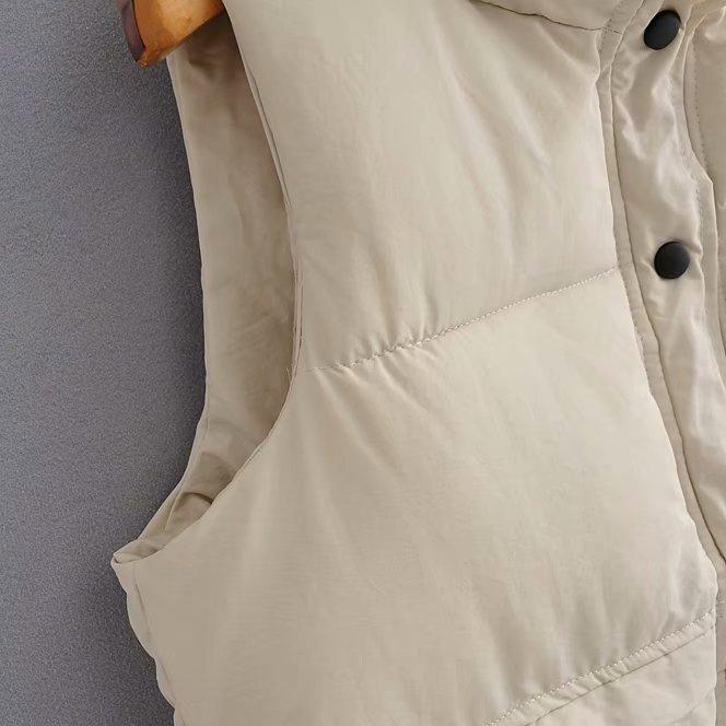 Winter Women's Fashion Cotton Jacket Warm Cotton Jacket Casual Women's Sleeveless Jacket Women's Jacket