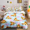 Cute Dog Pattern Bedding Set Bedding Duvet Cover Set Duvet Cover Pillowcases  (1 * Duvet Cover 2 * Pillowcases, without duvet insert)