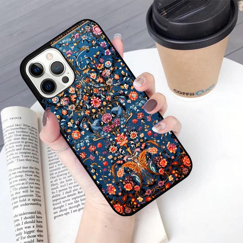 Персидский ковер Цветочный Чехлы для мобильных телефонов Чехол Для iPhone 17 Air 16 15 14 12 13 11 Pro MAX apple Plus Coque
