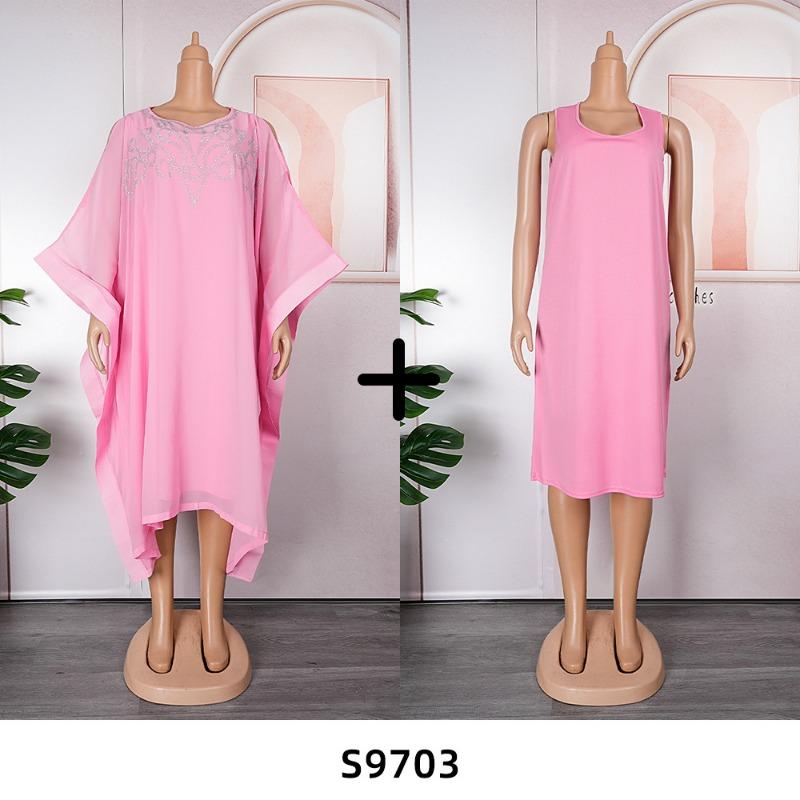 Plus Size Women's Fashion Casual Dress Two Piece Suit