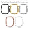 Для Apple Watch 45мм 41мм 38мм 42мм 40мм 44мм Позокрытая Скелетная Защитная Накладка Жесткая PC Бампер Чехол Рамка для iWatch SE 8 7 6 5 4 3 2 1 Чехол