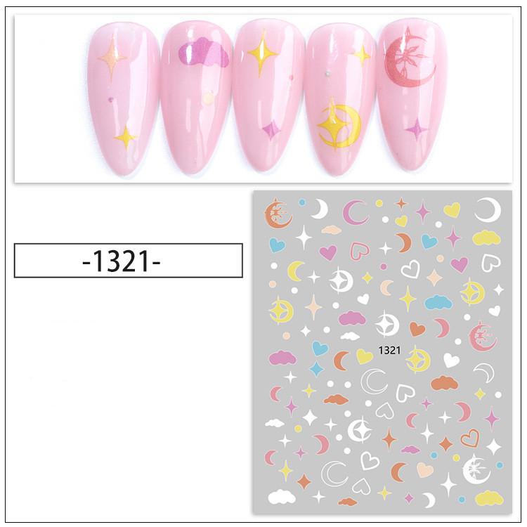1PC 6.1*5.3cm Watermark Fall Leaves Nail Decals Autumn Yellow Maple Leaf Nail Art Stickers DIY Manicure Slider Decorations