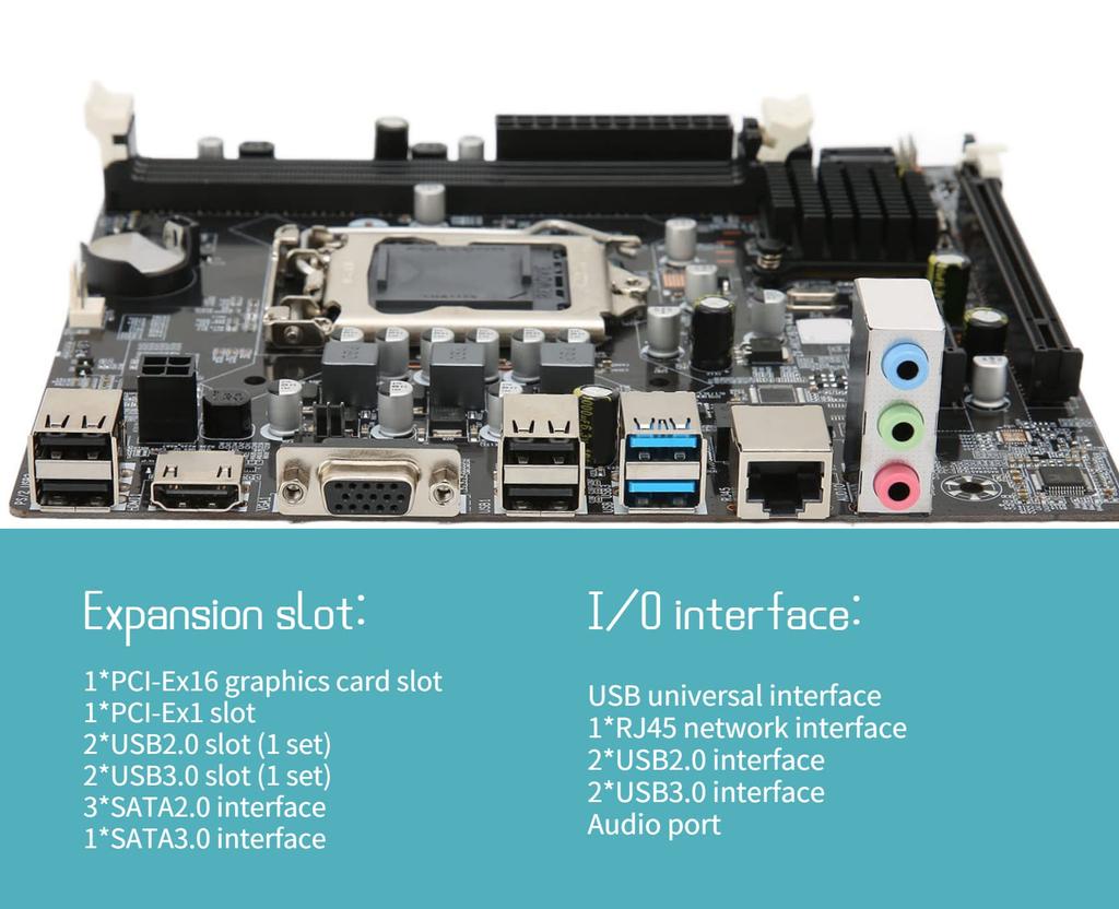 LGA 1155 Motherboard for B75 Desktop Computer Mainboard USB SATA DDR3 Memory Manboard 3.0