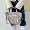 Multifunctional Crossbody Bag Floral Printing Diapers Stroller Bag Portable Storage Bag  Women