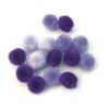 Pompons, 15 Mm, 60 Pcs, Assorted Lilac