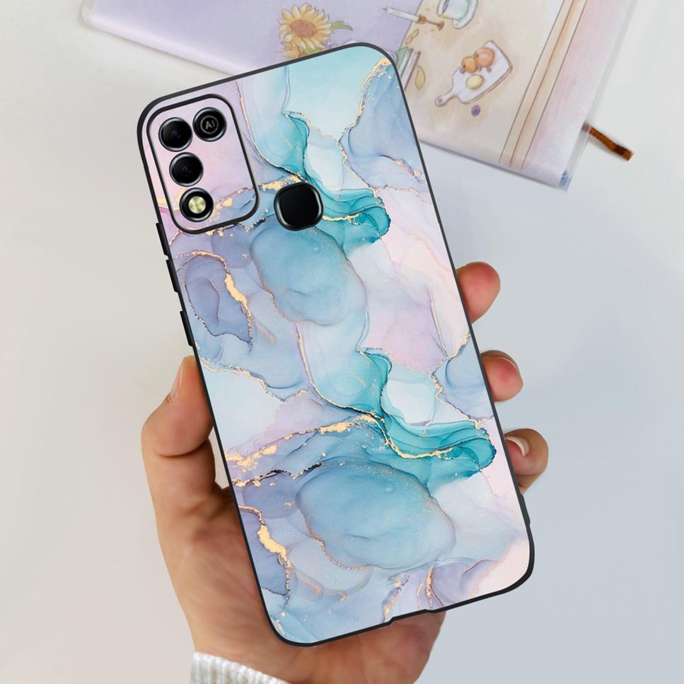 Для Infinix Hot 11 Play 6.82" Мягкие Силиконовые Чехлы Для Телефона Для Infinix Hot 11 Play 11play 10Play Чехол Роскошные Цветы Funda Capa