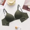 Skin-Friendly Wire-Free Push-Up Bra with Fashion Letter Straps for Women - Soft, Comfortable, and Breathable